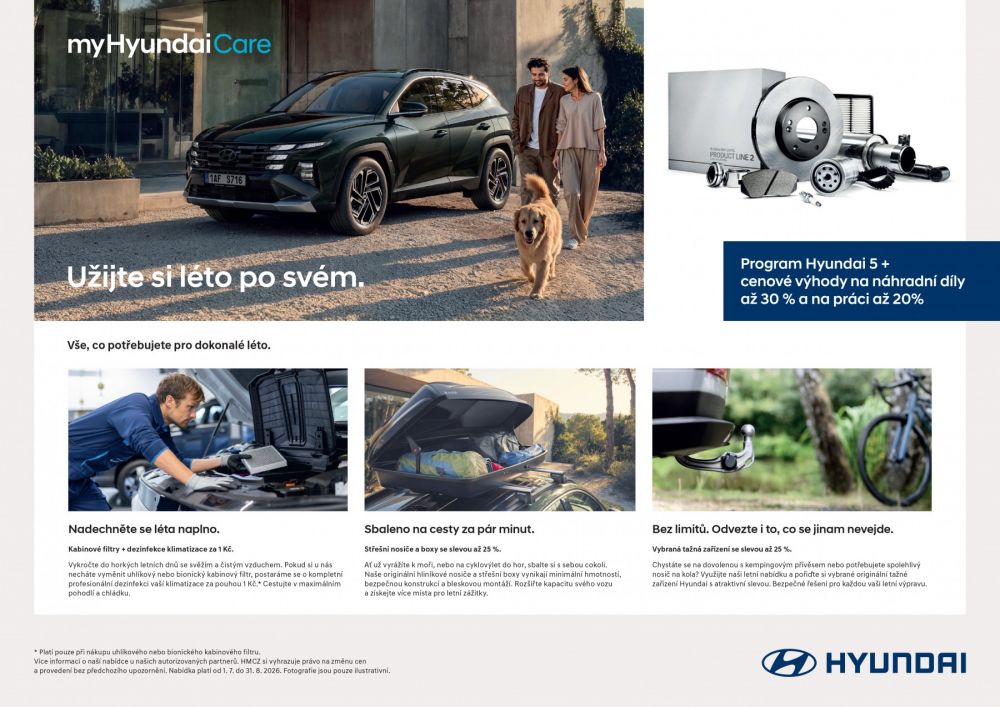 Letní servisní kampaň pro vozy Hyundai