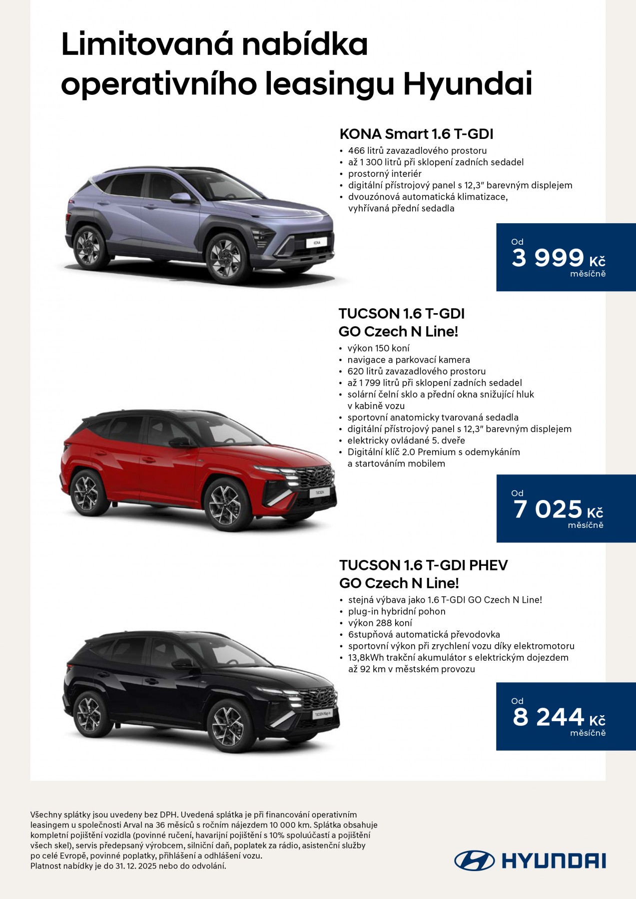 Limitovaná nabídka operativního leasingu Hyundai