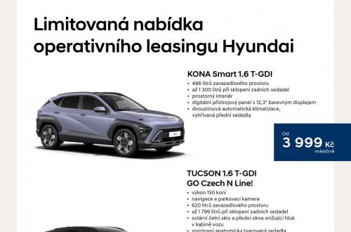 Limitovaná nabídka operativního leasingu Hyundai